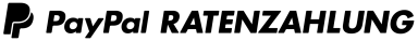 Logo von PayPal mit dem Text "Ratenzahlung".
