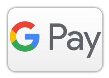 Logo von Google Pay mit Schriftzug und Google-Farben.