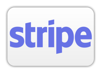 Logo von Stripe in lila Schrift auf einem weißen Hintergrund.