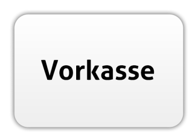 Text auf weißem Hintergrund: "Vorkasse" in großen, schwarzen Buchstaben.